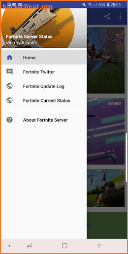 Fortnite Server and Update Status screenshot