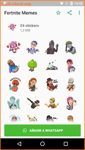 Fortnite Stickers 🔮 WAStickers WAStickerApps screenshot