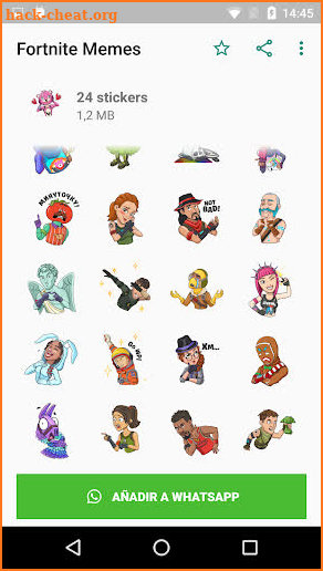 Fortnite Stickers 🔮 WAStickers WAStickerApps screenshot