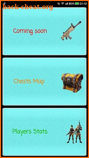 Fortnite's CHESTS map & Players Stats screenshot