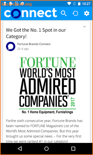 Fortune Brands Connect screenshot