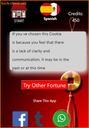 Fortune cookie app and lucky numbers for the day screenshot