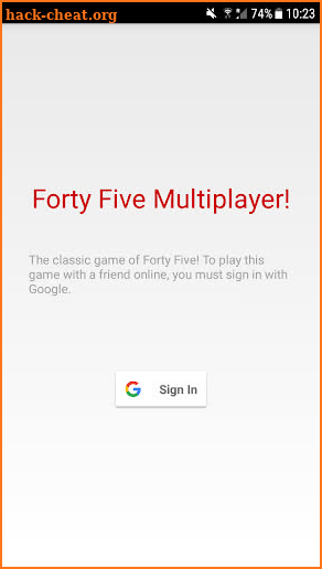 Forty Five Card Game Online (45) screenshot