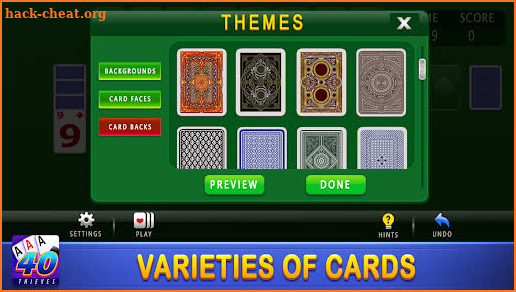 Forty Thieves Solitaire Classic Free Card Game screenshot
