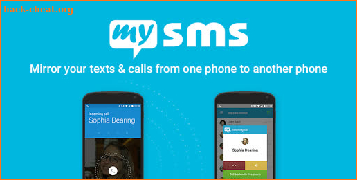 Forward SMS texting w/ 2phones screenshot