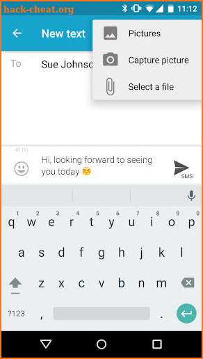 Forward SMS texting w/ 2phones screenshot