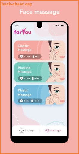 forYou — face massage app. Facial yoga free screenshot