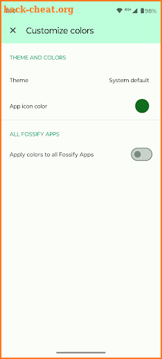 Fossify Thank You screenshot