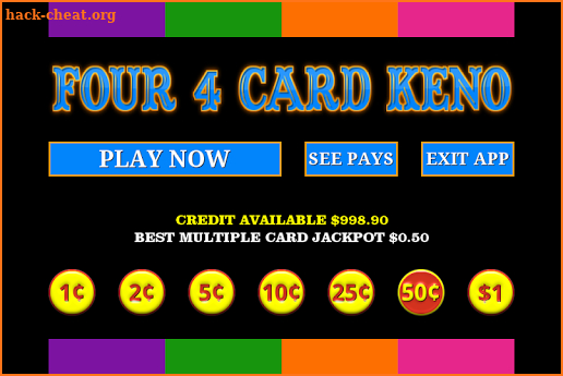 Four 4 Card Keno - FREE screenshot