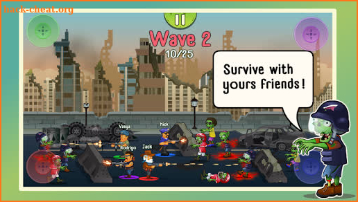 Four guys & Zombies (four-player game) screenshot