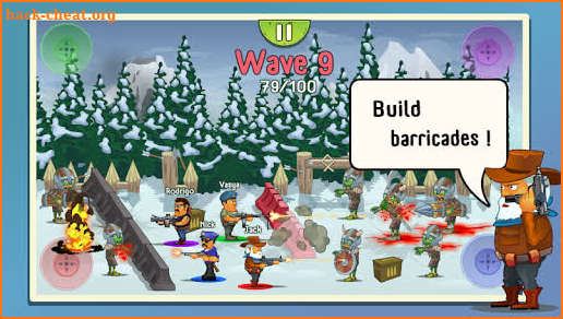 Four guys & Zombies (four-player game) screenshot