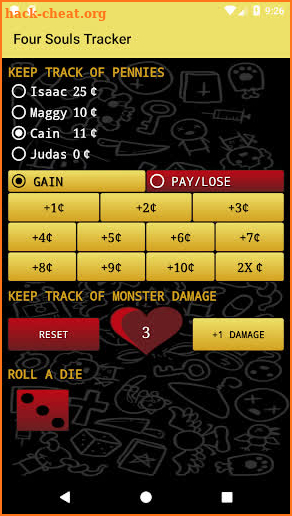 Four Souls Tracker screenshot