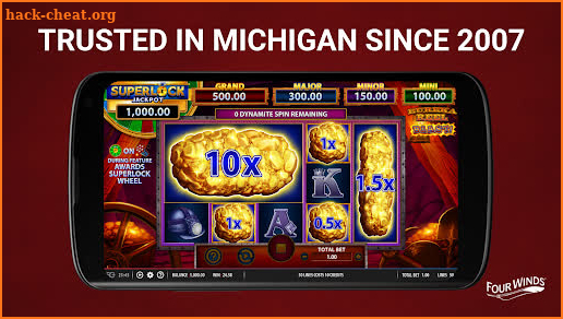 Four Winds Online Casino & Sportsbook - Michigan screenshot