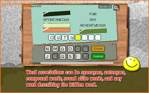 Four Word Association - Puzzle screenshot