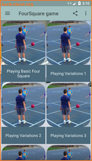 FourSquare game screenshot