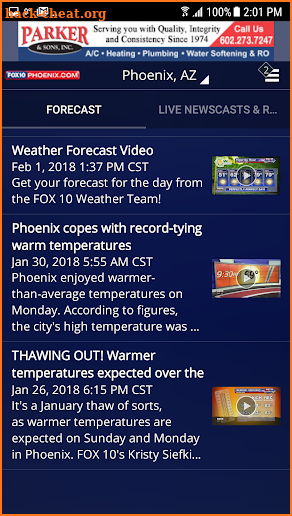 FOX 10 Weather screenshot