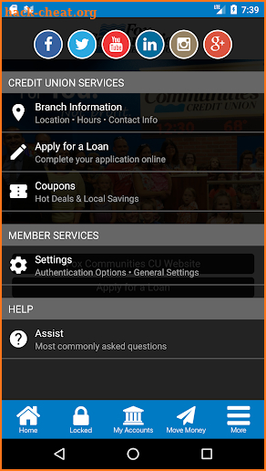 Fox Communities Credit Union screenshot