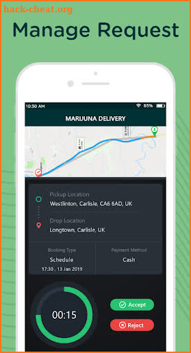 Fox-Marijuana Driver App screenshot