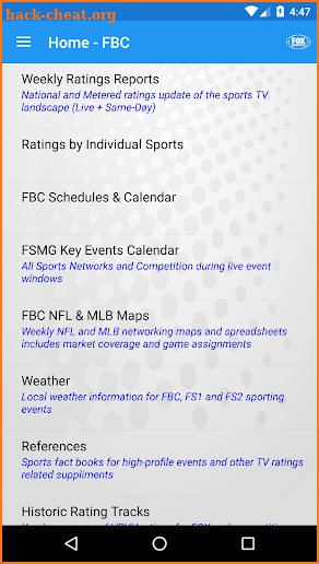 FOX Sports Programming screenshot