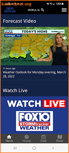 FOX10 Weather Mobile Alabama screenshot