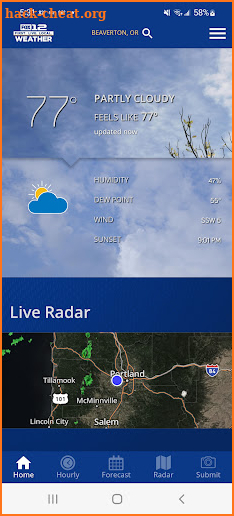FOX12 Weather screenshot