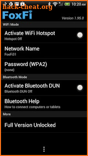 FoxFi Key (supports PdaNet) screenshot