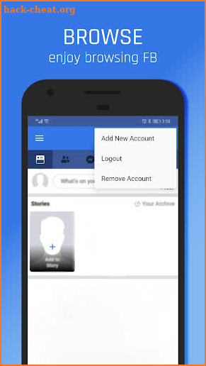 fPlus: Multiple Accounts for Facebook screenshot