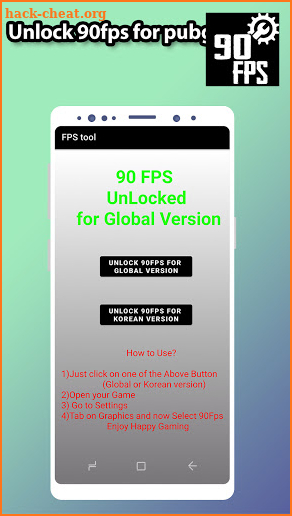 Fps tool : unlock 90fps screenshot