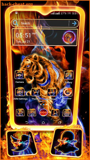 Fractal Tiger Launcher Theme screenshot