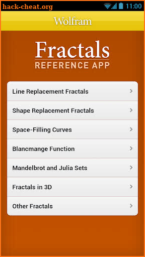 Fractals Reference App screenshot