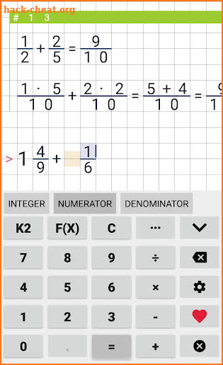 Fraction calculator Free screenshot