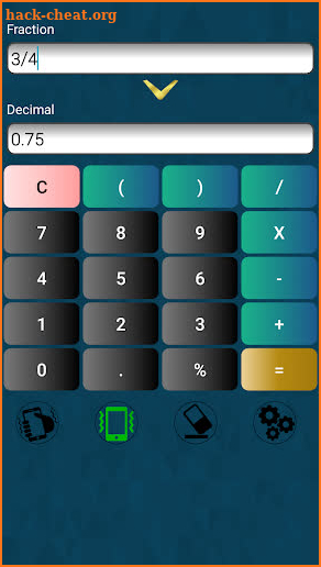 Fraction Decimal Calculator screenshot