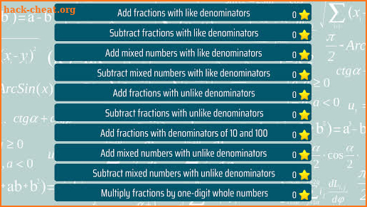 Fractions - 4th grade Math screenshot