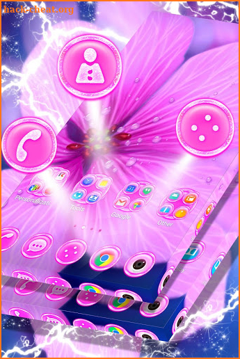 Fragile Pink Flower Launcher screenshot