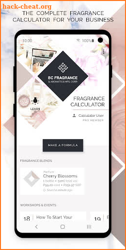 Fragrance Calculator by BC Fragrance screenshot