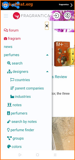 Fragrantica app screenshot