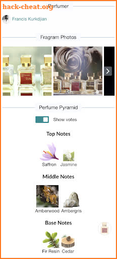 Fragrantica Perfumes screenshot