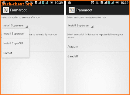 Framaroot free screenshot