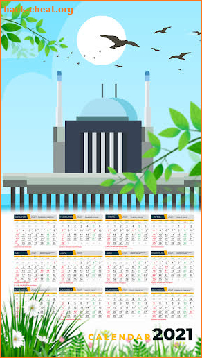 Frame Calendar 2021 screenshot