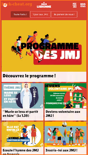 Français aux JMJ 2023 screenshot
