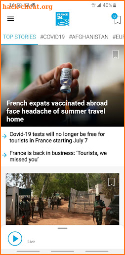 FRANCE 24 - Live international news 24/7 screenshot