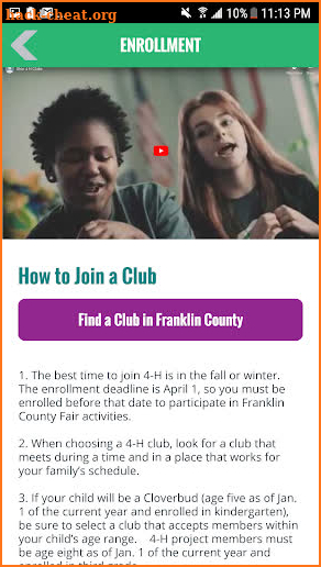 Franklin County 4-H screenshot