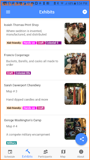 Franklin Event Guide screenshot