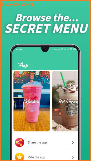 Frap - Secret Menu Starbucks, Frappuccino, Lattes screenshot