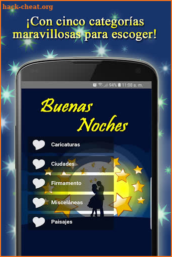 Frases Bonitas con Imágenes de Buenas Noches Amor screenshot