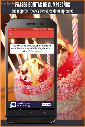 Frases bonitas de cumpleaños con Imagenes gratis screenshot