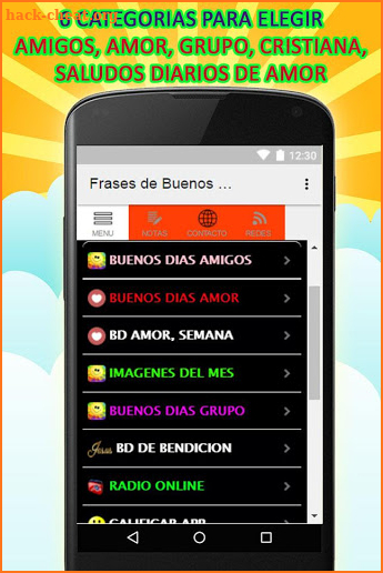 FRASES DE BUENOS DIAS screenshot