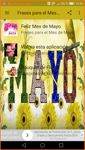 Frases para el Mes de Mayo screenshot