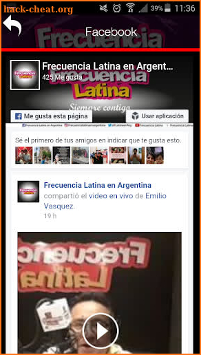 Frecuencia Latina screenshot