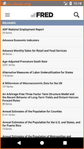 FRED Economic Data screenshot
